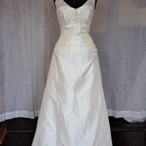 Moonlight Ivory Wedding Gown with Brush Train